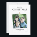 MINIMAL CUSTOM FAMILIENFOTO MERRIEST CHRISTMAS FEIERTAGSKARTE<br><div class="desc">Wenn Sie weitere Anpassungen benötigen,  schreiben Sie mir bitte an yellowfebstudio@gmail.com.</div>