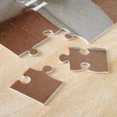 Minimal Custom Foto Wedding Couple & Names Puzzle (Seite)