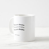 Minimal Custom 'Just One more Kapitel' Buchliebhab Kaffeetasse (Vorderseite Links)