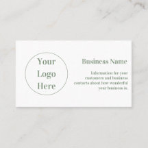 Minimal Custom Modern Sage Green White