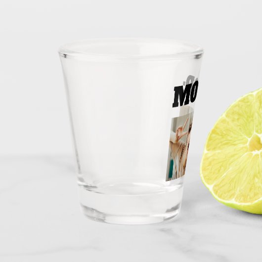 Minimal Custom MOOD Funny Add Foto Schnapsglas (Links)