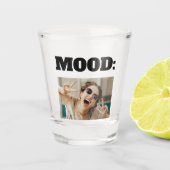 Minimal Custom MOOD Funny Add Foto Schnapsglas (Vorderseite)