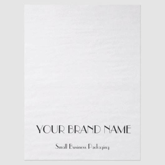 Minimal Custom  tissue paper for Small Business Seidenpapier (Vorderseite)