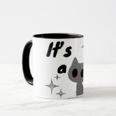  Minimal Cute Cat It’s a  Tasse (Vorderseite Links)