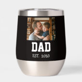 Minimal Dad Established Photo Father's Day Gift  (Rückseite)