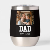 Minimal Dad Established Photo Father's Day Gift  (Vorderseite)