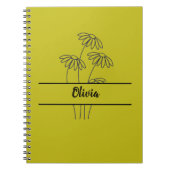 Minimal daisies notebook for girls notizblock (Vorderseite)