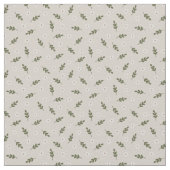 Minimal Daisy Sprig Landschaft Rustikaler Charme Stoff (Nahaufnahme)
