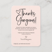 Minimal Dank großartigen Script-Kunde Vielen Dank Visitenkarte (Vorderseite)