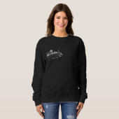 Minimal December Birthday Floral Black Typography Sweatshirt (Vorne ganz)