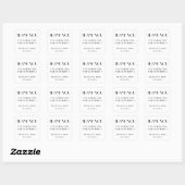 Minimal Deko White Wedding Stickers (Blatt)