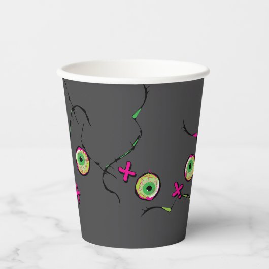 Minimal Delicate Ghoulish Funky Zombie Lovin' Pappbecher (Vorderseite)