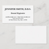 Minimal Dental Hygienist Visitenkarte (Vorne/Hinten)