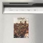 Minimal Denver Colorado Skyline Magnet (In Situ (Geschirrspüler))