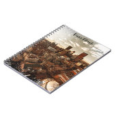 Minimal Denver Colorado Skyline Notizblock (Linke Seite)