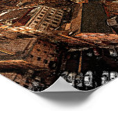 Minimal Denver Colorado Skyline Poster (Ecke)