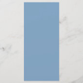 Minimal der blauen Küste von Dusky Menükarte (Rückseite)