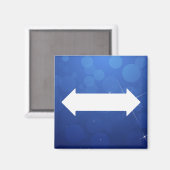 Minimal der doppelseitigen Pfeile Magnet (Vorderseite/Rückseite)