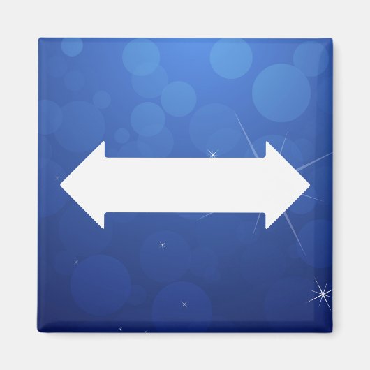 Minimal der doppelseitigen Pfeile Magnet (Vorne)