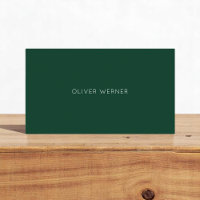 Minimal des minimalistisch eleganten dunkelgrünen