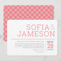 MINIMAL DESIGN einfaches, modernes Graukorallenros