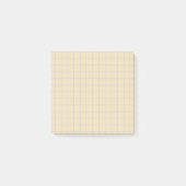 Minimal-Design-Office für Cream Checkered Pattern Post-it Klebezettel (Vorderseite)