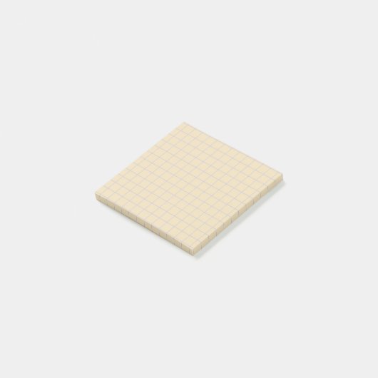 Minimal-Design-Office für Cream Checkered Pattern Post-it Klebezettel (angewinkelt)