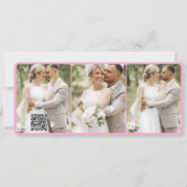 Minimal Destination Wedding Boarding Pass Invite Einladung (Rückseite)