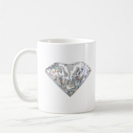 Minimal Diamond Sparkle Ästhetik Kaffeetasse