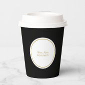 Minimal dieser Drink gehört zum Individuelle Name Pappbecher (Rückseite)