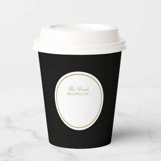 Minimal dieser Drink gehört zum Individuelle Name Pappbecher (Vorderseite)