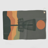 Minimal Disk Golf Basket Disk Handtuch (Horizontal)