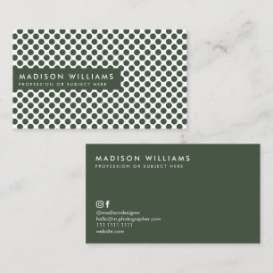 Minimal Dot Stilvolle Trendy Modern Business Card Visitenkarte