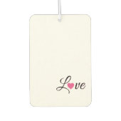 Minimal Dotted Heart Design Autolufterfrischer (Vorderseite)