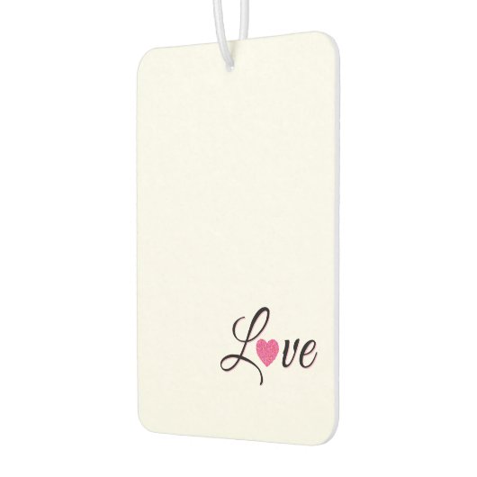 Minimal Dotted Heart Design Autolufterfrischer (Links)