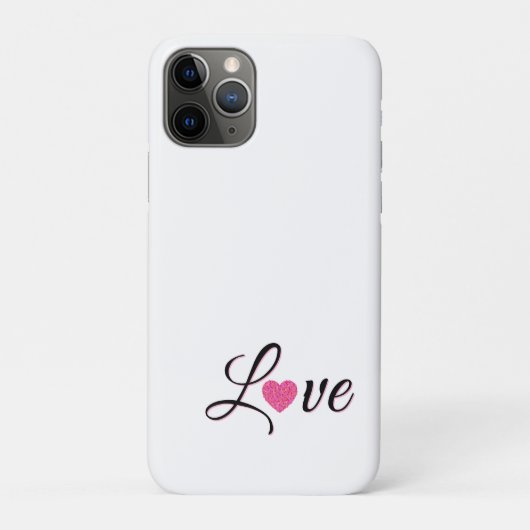Minimal Dotted Heart Design Case-Mate iPhone Hülle (Rückseite)