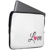 Minimal Dotted Heart Design Laptopschutzhülle (Vorne Rechts)