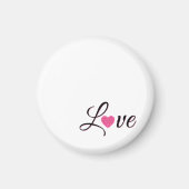 Minimal Dotted Heart Design Magnet (Vorne)