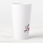 Minimal Dotted Heart Design Milchtasse (Vorderseite)