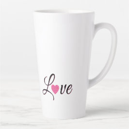 Minimal Dotted Heart Design Milchtasse