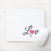 Minimal Dotted Heart Design Mousepad (Mit Mouse)