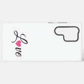 Minimal Dotted Heart Design Samsung Galaxy Hülle (Rückseite (Horizontal))