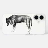 Minimal Drama - Open-Jaw-Silhouette Case-Mate iPhone Hülle (Rückseite (Horizontal))