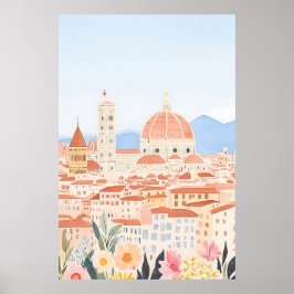 Minimal Duomo Italien Florenz Kunst, Dichtung und  Poster