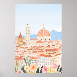 Minimal Duomo Italien Florenz Kunst, Dichtung und Poster