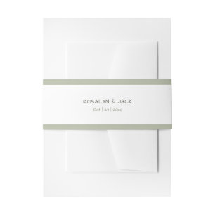 Minimal Dusty Green grenzt Einladungsbanderole