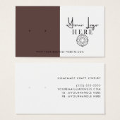 Minimal Earth Brown White Logo Osterdarstellung (Vorne & Hinten)