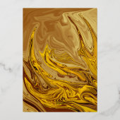 Minimal Earth Tone Terracotta Künstlerisch Hochzei Folieneinladung (Rückseite)