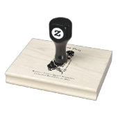 Minimal Editorial Woman Line Art Gummistempel (Stempel)