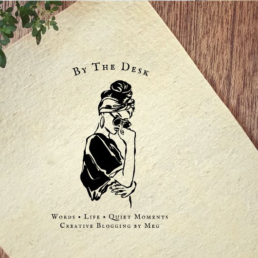 Minimal Editorial Woman Line Art Gummistempel